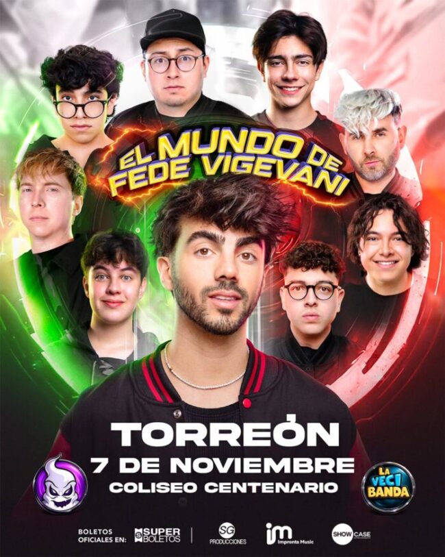 EL MUNDO DE FEDE VIGEVANI TORREÓN 2026 COLISEO CENTENARIO
