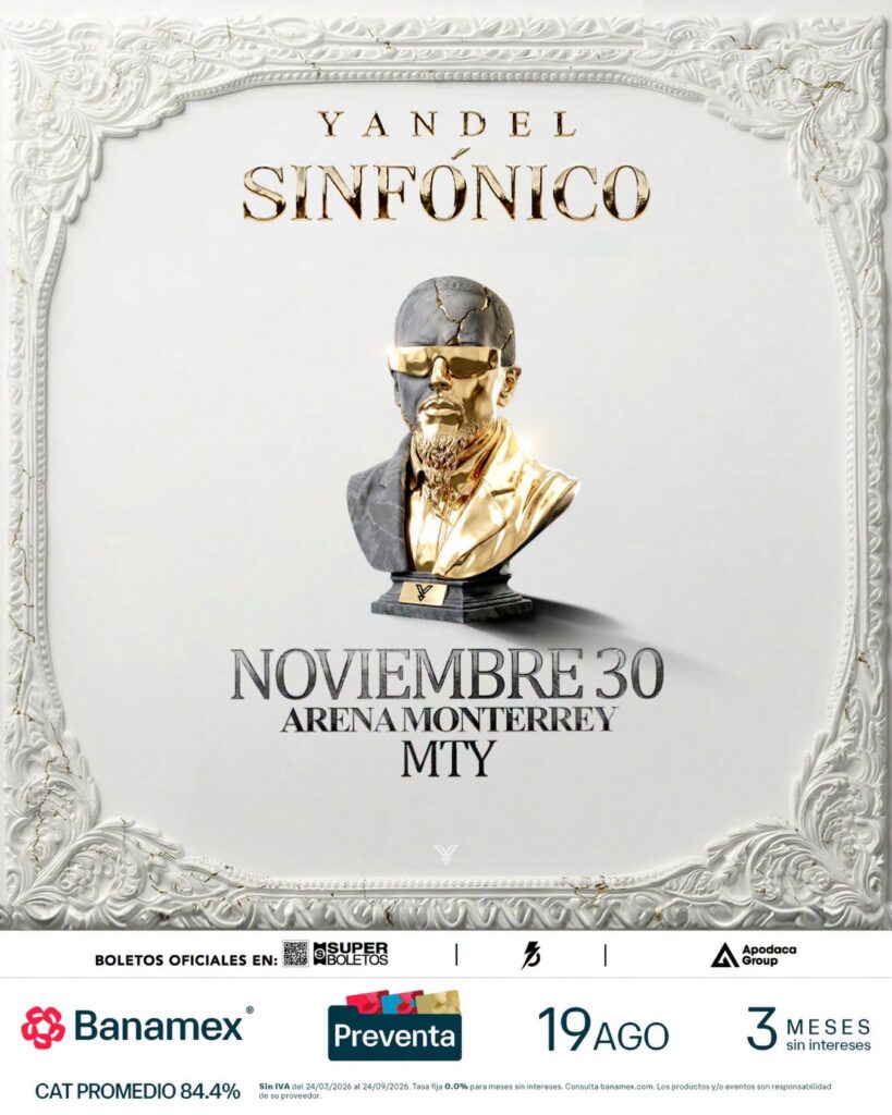 YANDEL SINFÓNICO ARENA MONTERREY 2026