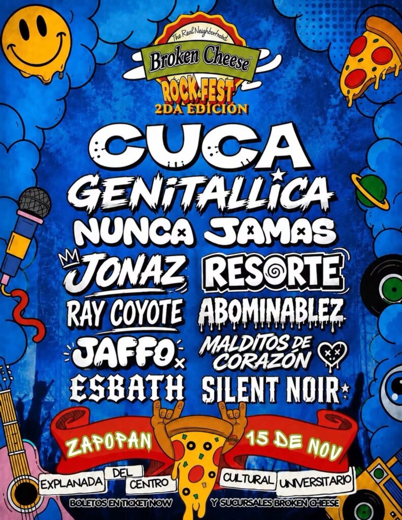 BROKEN CHEESE ROCK FEST GUADALAJARA 2026 EXPLANADA CENTRO CULTURAL