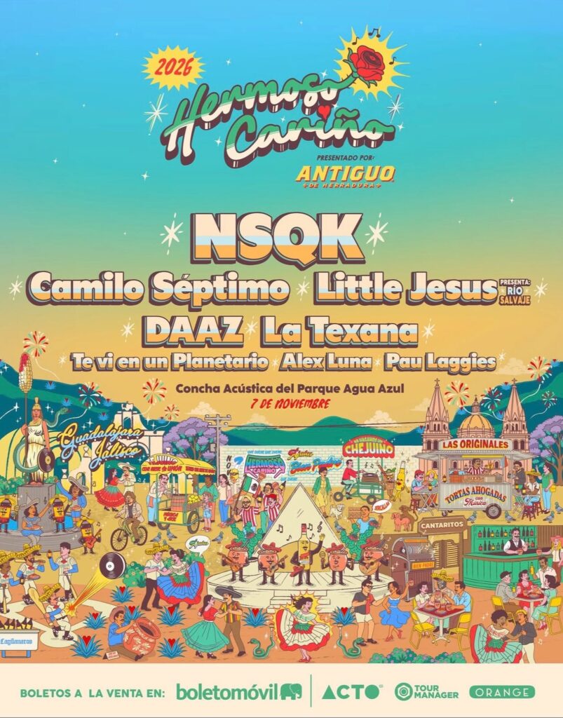 CARTELERA HERMOSO CARIÑO FEST GUADALAJARA 2026 CONCHA ACÚSTICA