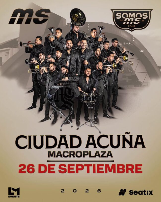 BANDA MS CIUDAD ACUÑA 2026 MACROPLAZA
