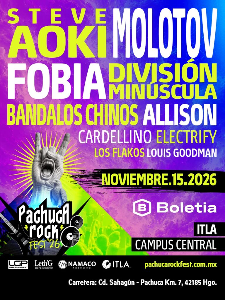 CARTEL PACHUCA ROCK FEST 2026 ITLA CAMPUS CENTRAL