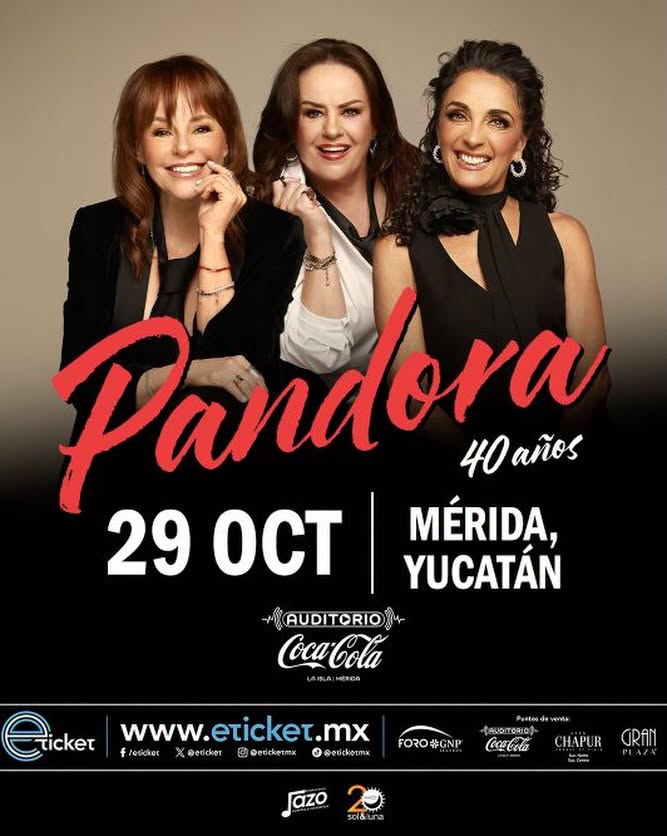 PANDORA MÉRIDA 2026 AUDITORIO COCA COLA LA ISLA