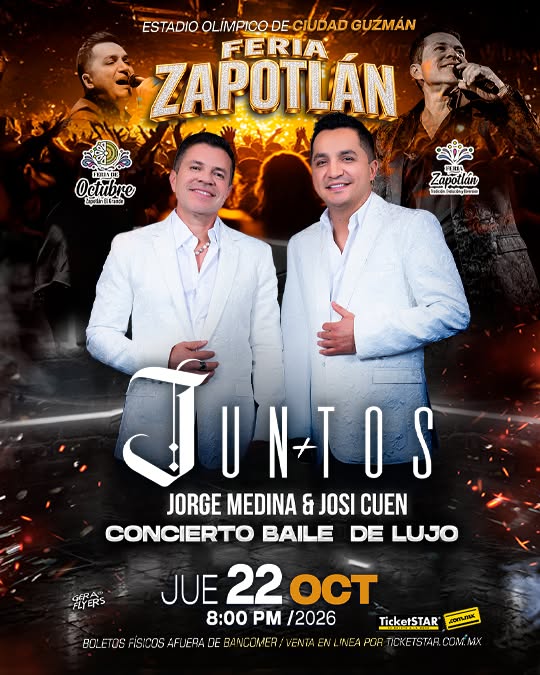 JORGE MEDINA Y JOSI CUEN FERIA ZAPOTLÁN 2026 JALISCO