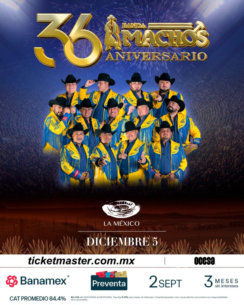 BANDA MACHOS CDMX 2026 PLAZA DE TOROS LA MÉXICO