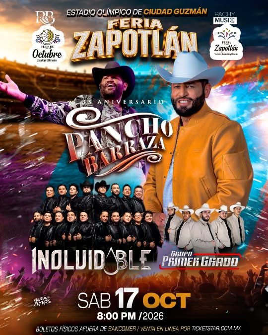 PANCHO BARRAZA FERIA ZAPOTLÁN 2026 JALISCO