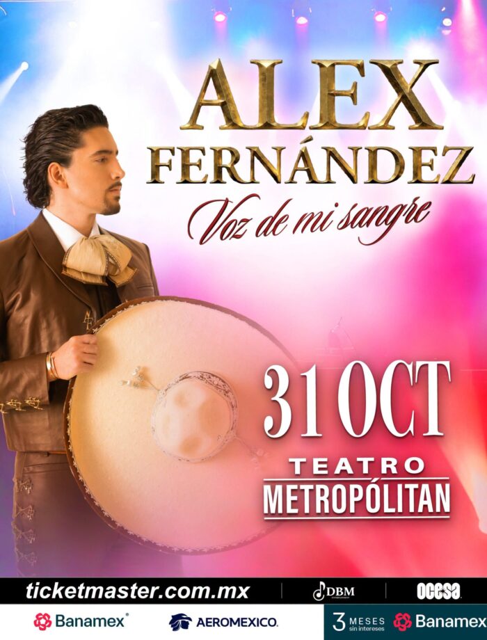 ALEX FERNÁNDEZ CDMX 2026 TEATRO METROPÓLITAN