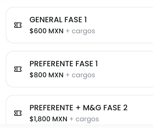 PRECIOS MC DAVO OAXACA 2026 AUDITORIO DE LA URSE