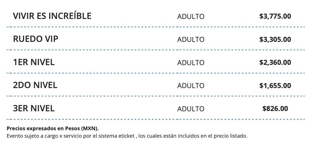 PRECIOS EDICION ESPECIAL Y TOMBOCHIO PUEBLA 2026 AUDITORIO GNP SEGUROS