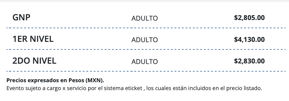 PRECIOS MORAT MÉRIDA 2026 FORO GNP SEGUROS