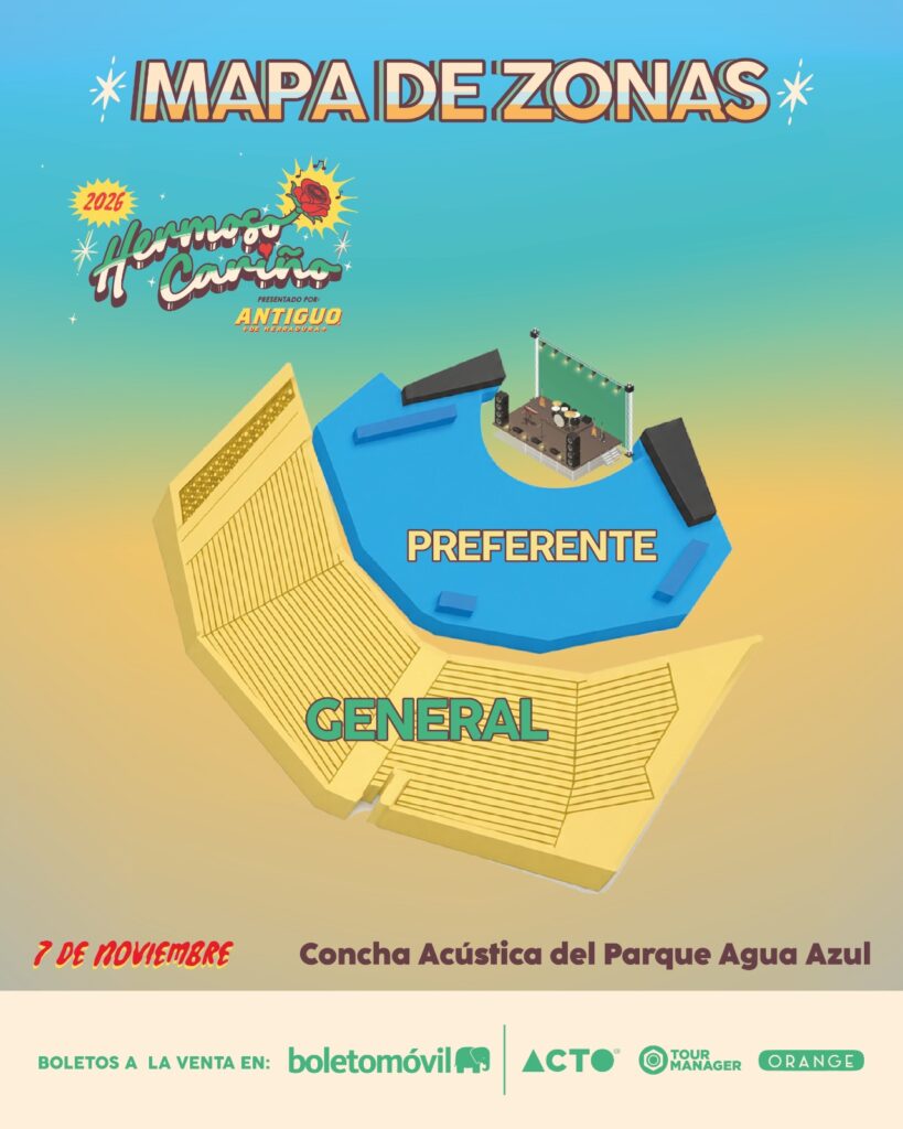 MAPA HERMOSO CARIÑO FEST GUADALAJARA 2026 CONCHA ACÚSTICA