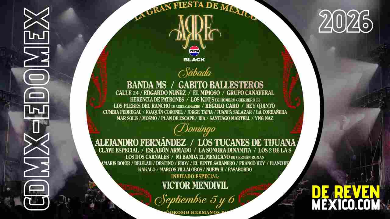 FESTIVAL ARRE 2026 CDMX AUTÓDROMO HERMANOS RODRÍGUEZ