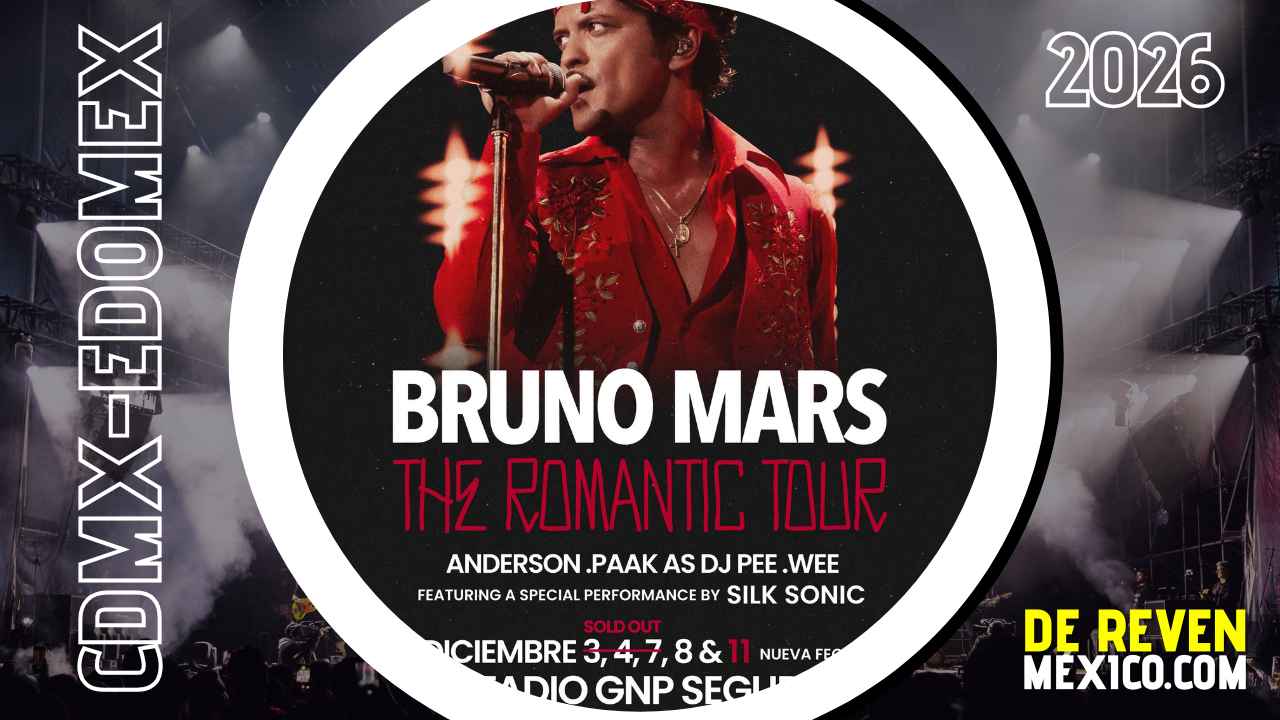 BRUNO MARS CDMX 2026 ESTADIO GNP SEGUROS