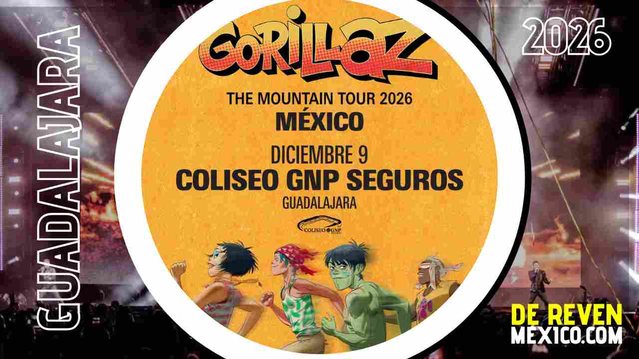 GORILLAZ GUADALAJARA 2026 COLISEO GNP SEGUROS