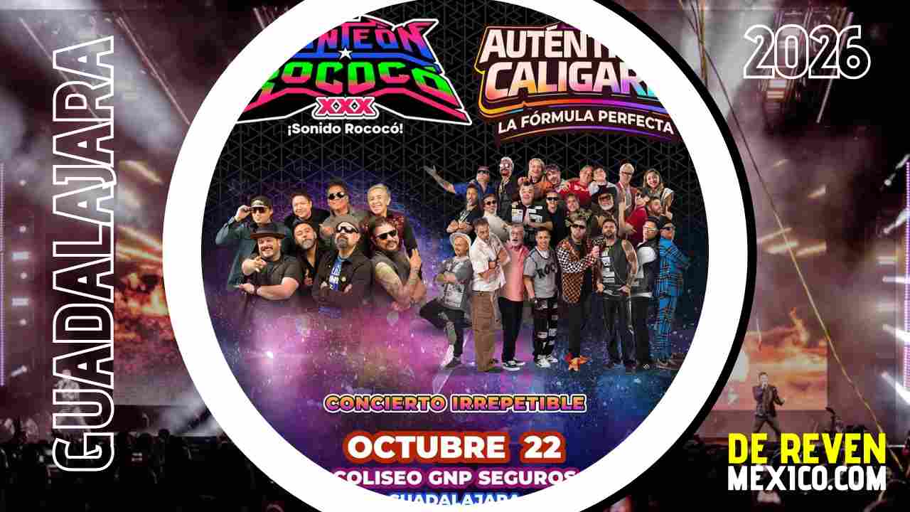 PANTEÓN ROCOCÓ Y LOS AUTÉNTICOS CALIGARIS GUADALAJARA 2026 COLISEO GNP SEGUROS