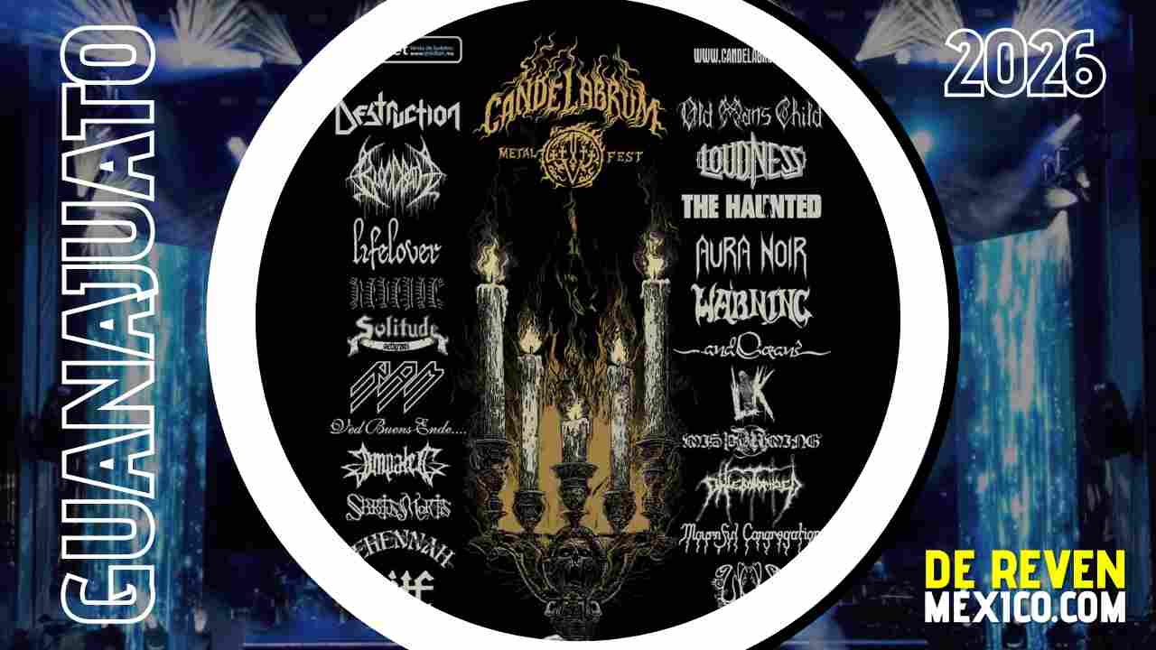 CANDELABRUM METAL FEST LEON 2026 VELARIA DE LA FERIA