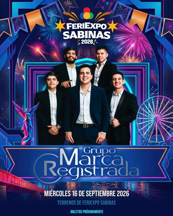 MARCA REGISTRADA FERIEXPO SABINAS 2026 COAHUILA