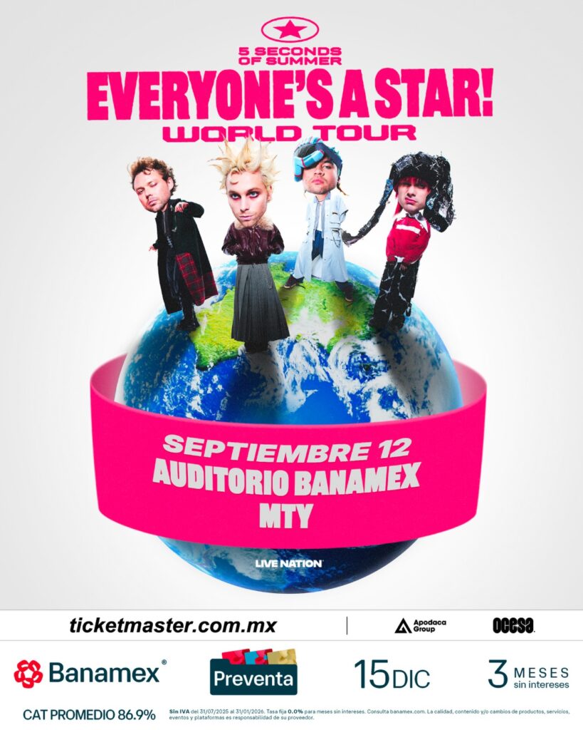 5 SECONDS OF SUMMER GIVEAWAY 2026 AUDITORIO BANAMEX