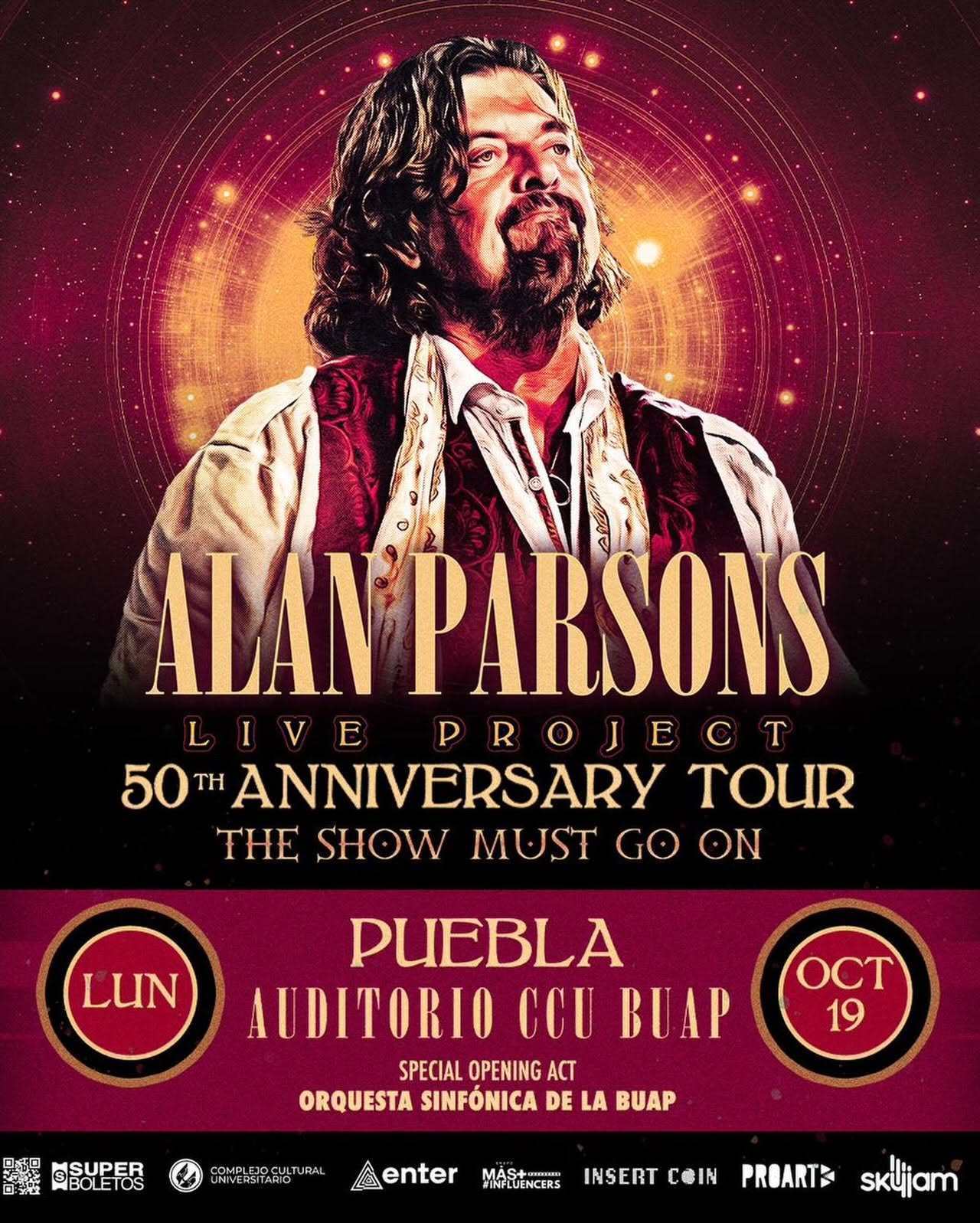 ALAN PARSONS PUEBLA 2026 AUDITORIO CCU