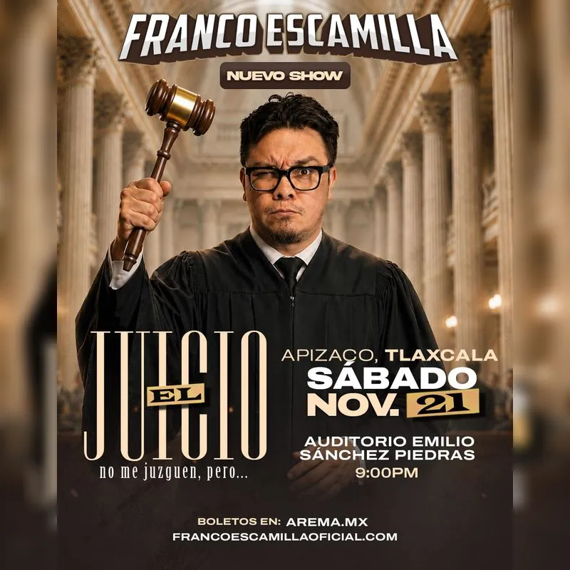 FRANCO ESCAMILLA TLAXCALA 2026 AUDITORIO EMILIO SÁNCHEZ PIEDRAS