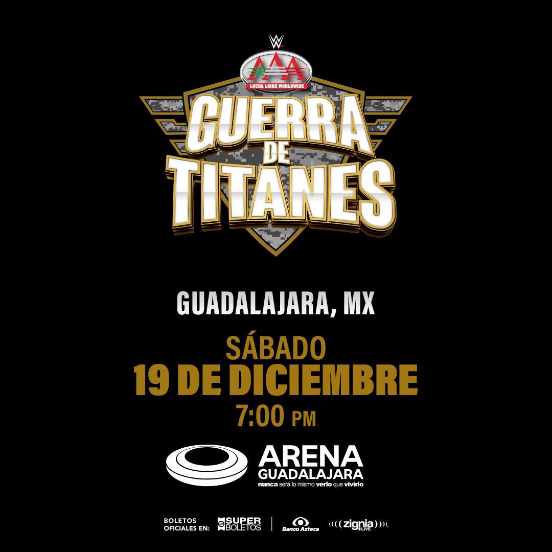 GUERRA DE TITANES ARENA GUADALAJARA 2026 LUCHA LIBRE AAA