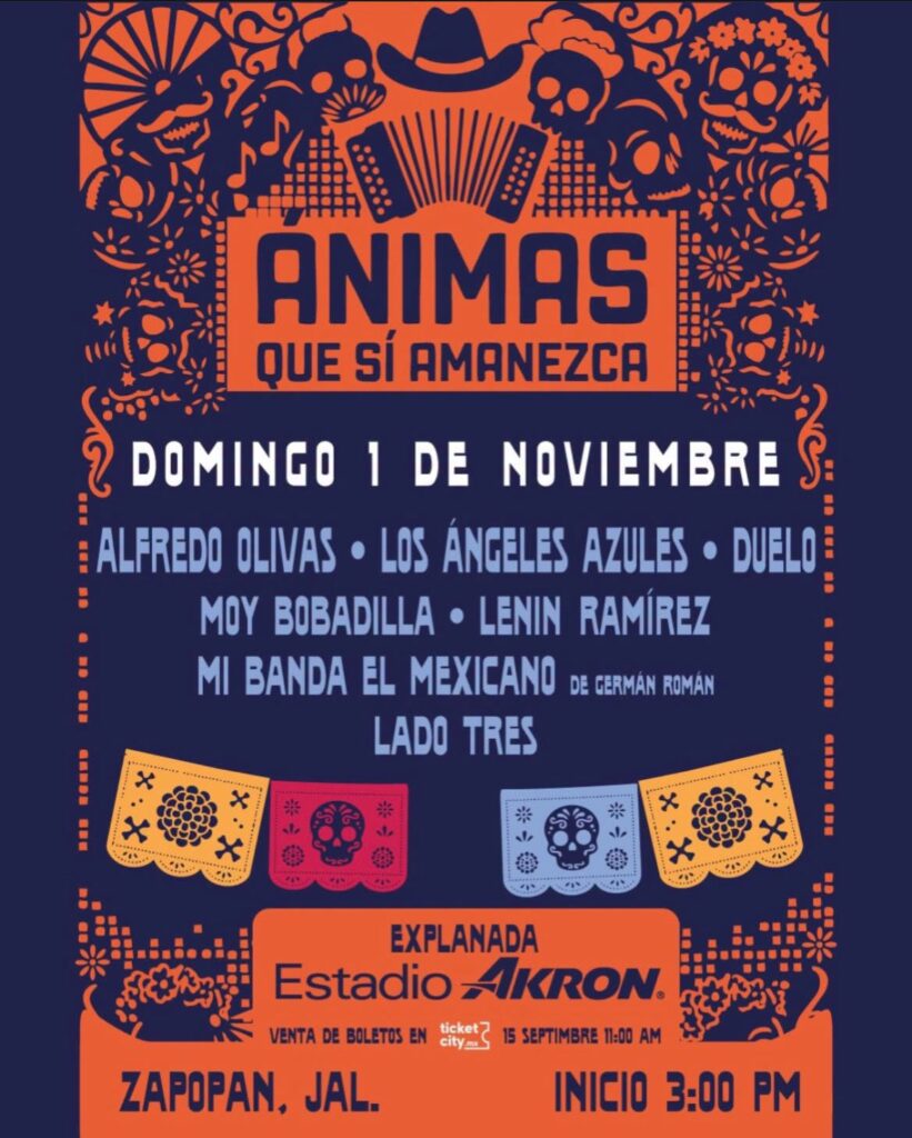 FESTIVAL ANIMAS GUADALAJARA 2026 EXPLANADA ESTADIO AKRON