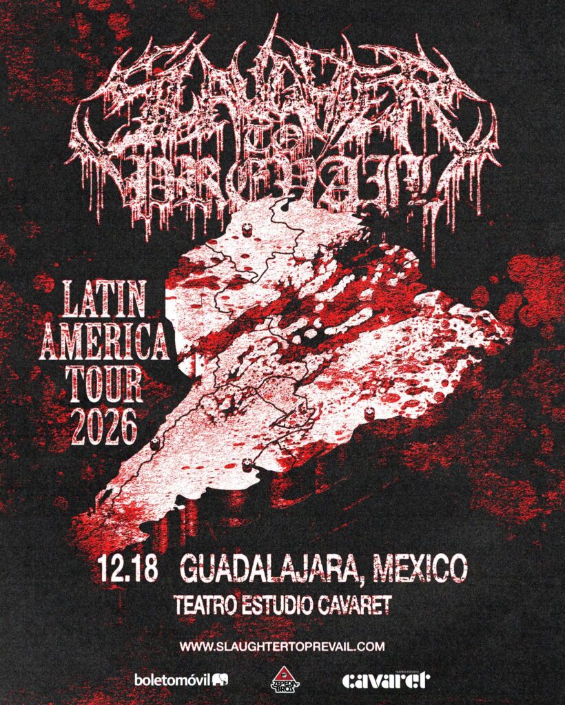 SLAUGHTER TO PREVAIL GUADALAJARA 2026 TEATRO ESTUDIO CAVARET