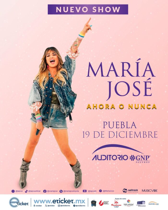 MARÍA JOSÉ PUEBLA 2026 AUDITORIO GNP SEGUROS