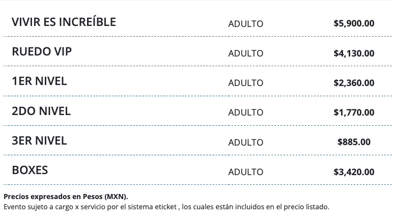PRECIOS ALFREDO OLIVAS PUEBLA 2026 AUDITORIO GNP SEGUROS