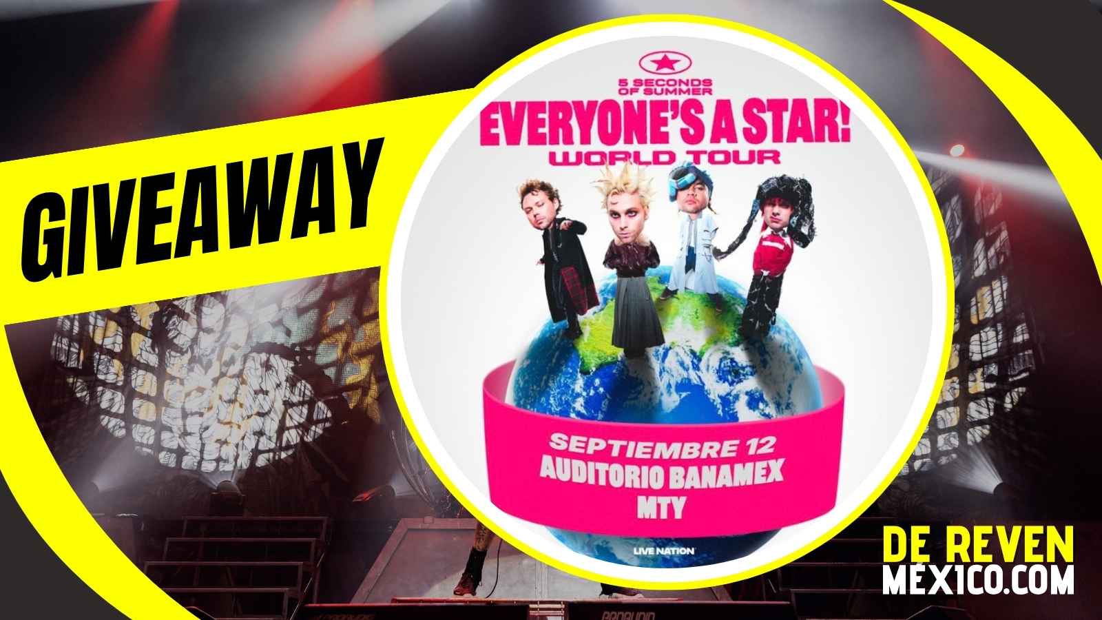 5 SECONDS OF SUMMER GIVEAWAY 2026 AUDITORIO BANAMEX