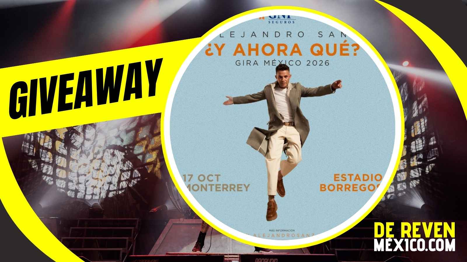 ALEJANDRO SANZ GIVEAWAY 2026 ESTADIO BORREGOS