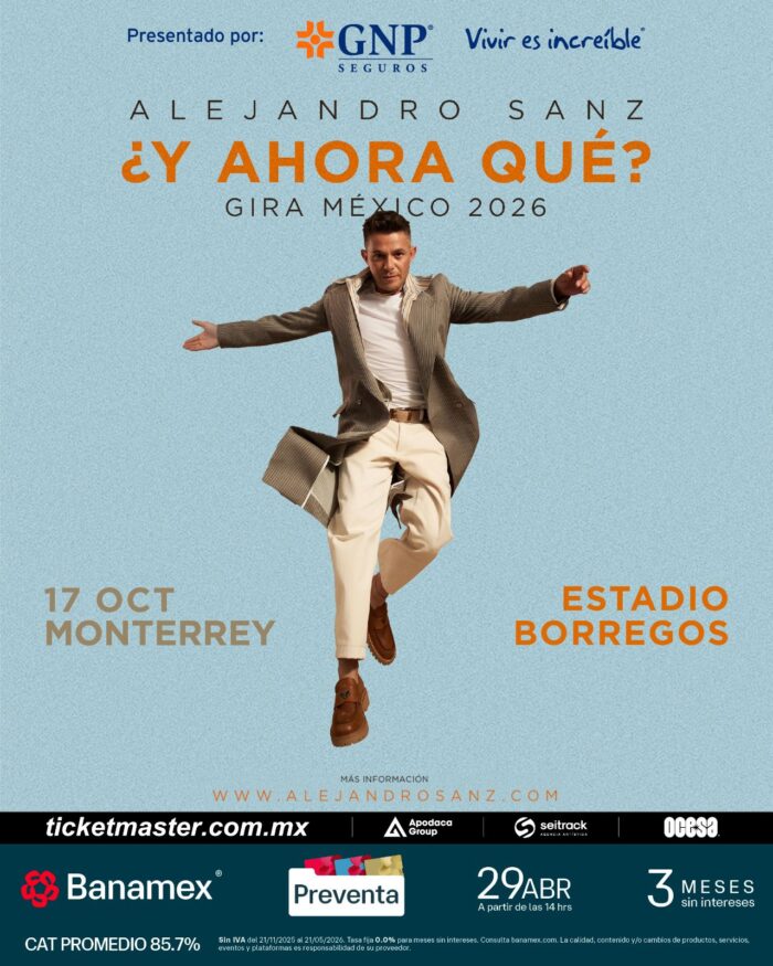ALEJANDRO SANZ GIVEAWAY 2026 ESTADIO BORREGOS